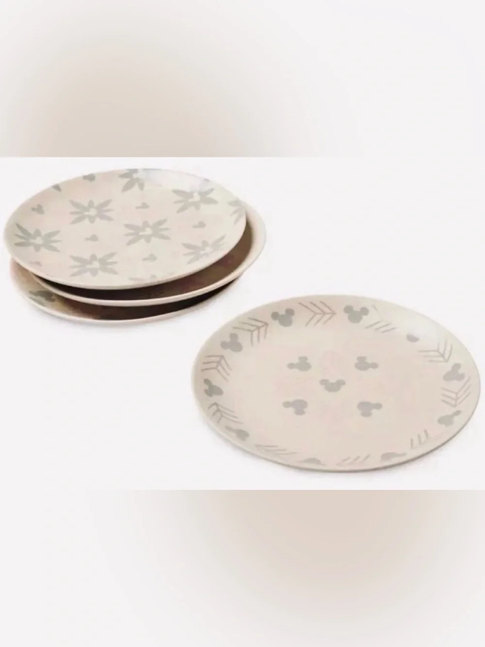 NWT Disney Parks Homestead Collection Mickey Mouse Salad Plate 4 piece Set